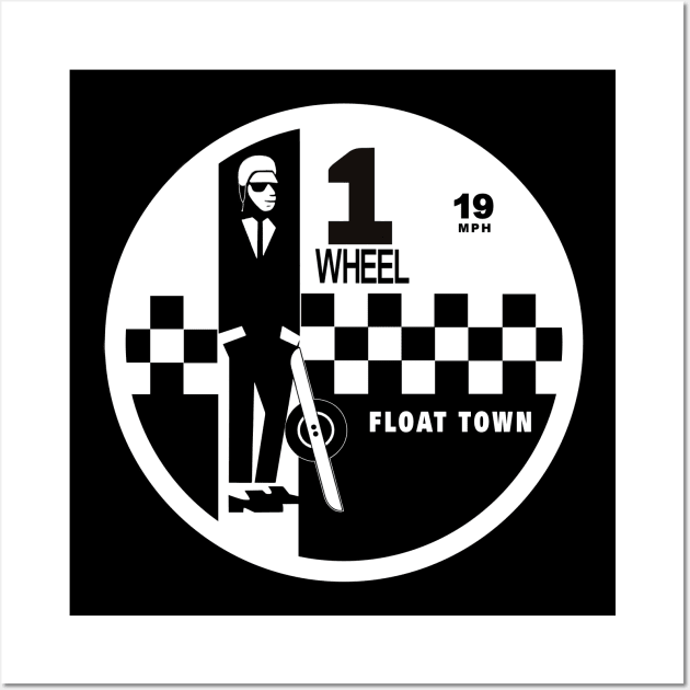 Float Town Record Label Wall Art by OneWheel Skanking